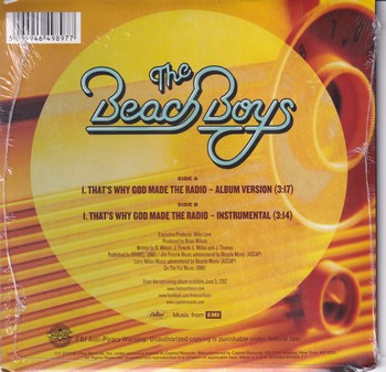 The Beach Boys – That's why God Made the Radio (7″) – Surfin's Back Again