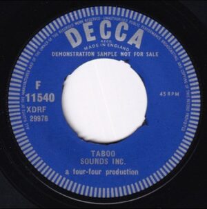 Sounds Inc. - Taboo   (7")