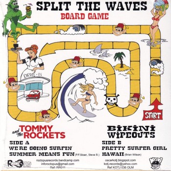 Tommy and The Rockets / Bikini Wipeouts - Split the Waves (7"-EP) - Image 2