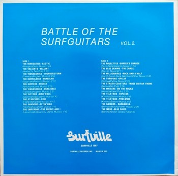 Var. Art. - Battle of the Surfguitars Vol. 2 (LP) - Image 2