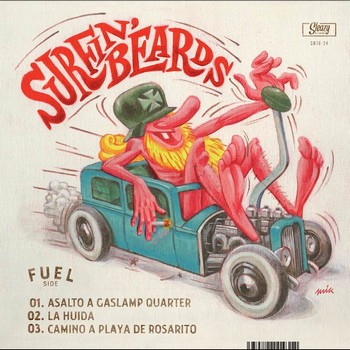 Surfin' Beards - Fuel Side / Ocean Side (10")