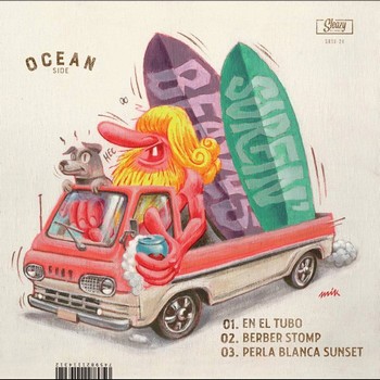 Surfin' Beards - Fuel Side / Ocean Side (10") - Image 2