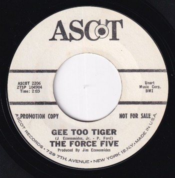 The Force Five - Gee Too Tiger (7")