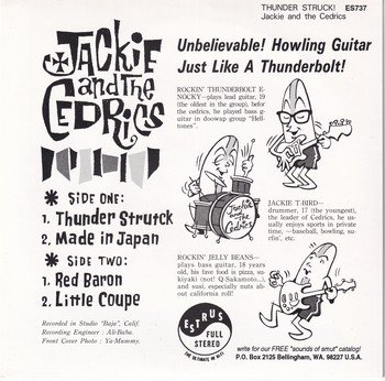 Jackie and The Cedrics - Thunder Struck! (7"-EP) - Image 2