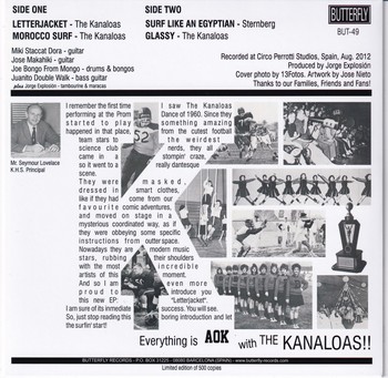 The Kanaloas - Letterjacket (7"-EP) - Image 2