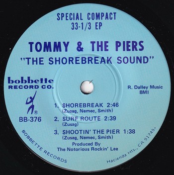 Tommy & The Piers – The Shorebreak Sound   (7"-EP)