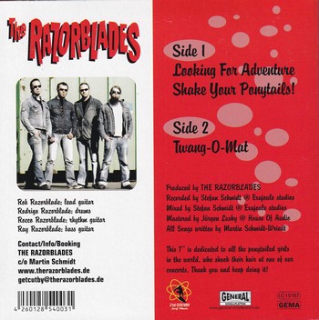 The Razorblades – Shake your Pony Tails! (7") - Image 2