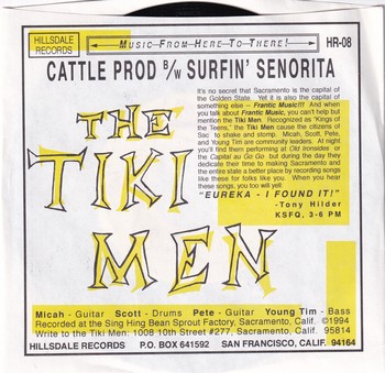 The Tiki Men – Cattle Prod (7") - Image 2