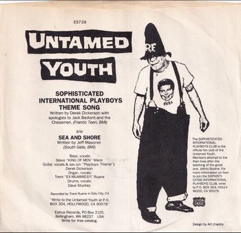 Untamed Youth - Sophisticated International Playboys Theme Song (7") - Image 2