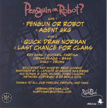 Urban Surf Kings - Penguin or Robot? (7"-EP) - Image 2