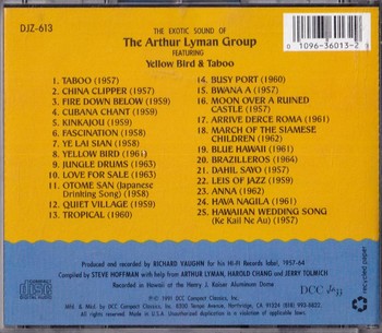 Arthur Lyman - The Exotic Sound of The Arthur Lyman Group (CD) - Image 2