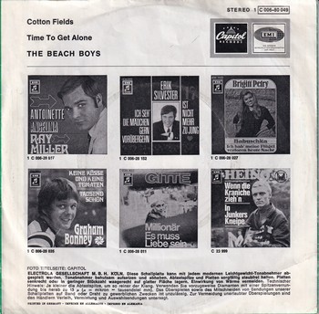 The Beach Boys – Cotton Fields (7") - Image 2