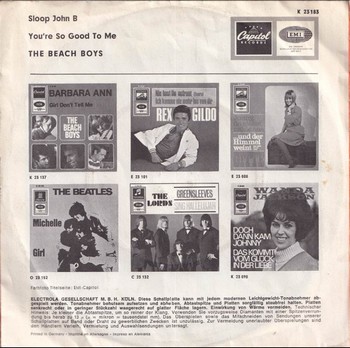 The Beach Boys – Sloop John B (7") - Image 2