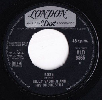 Billy Vaughn and His Orchestra - Boss (7") - Image 2