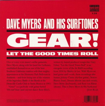 Dave Myers and His Surftones - Gear! (7") - Image 2