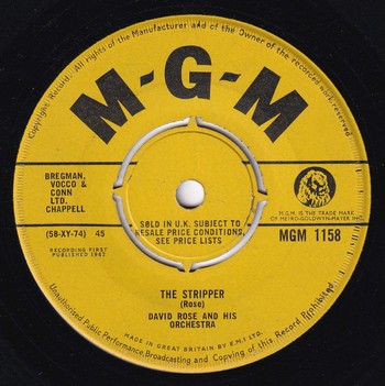 David Rose – The Stripper   (7")