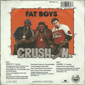 Fat Boys and The Beach Boys - Wipeout! (7") - Image 2