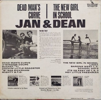 Jan & Dean - Dead Man's Curve / The New Girl in School (LP) - Image 2