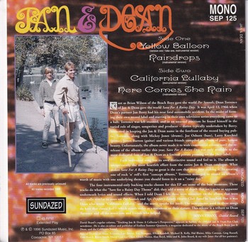 Jan & Dean - Sounds for a Rainy Day (7"-EP) - Image 2