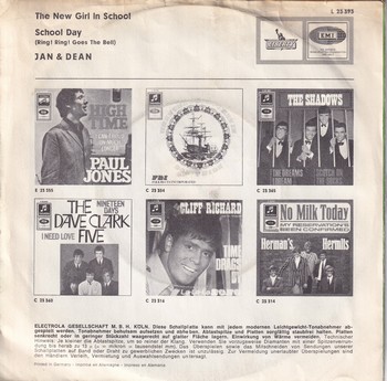 Jan & Dean – The New Girl in School (7") - Image 2