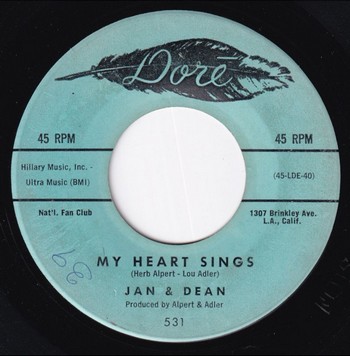 Jan & Dean - There's a Girl (7") - Image 2