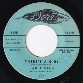 Jan & Dean - There's a Girl (7")