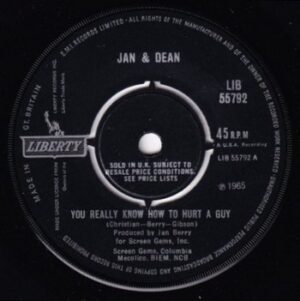 Jan & Dean – You Really Know how to Hurt a Guy   (7")