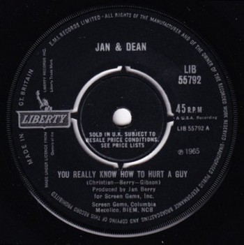 Jan & Dean – You Really Know how to Hurt a Guy (7")