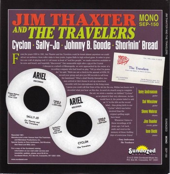 Jim Thaxter and The Travelers - Cyclon (7") - Image 2