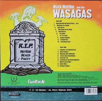 Mark Malibu and The Wasagas - Haunted Hotrod Beach Party (LP) - Image 2