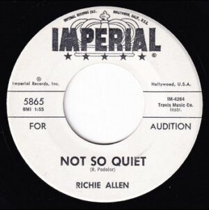 Richie Allen – Not So Quiet   (7")