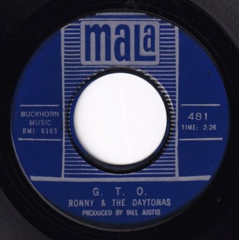 Ronny & The Daytonas - G.T.O. (7") - Image 2