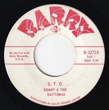 Ronny & The Daytonas - G.T.O. (7")