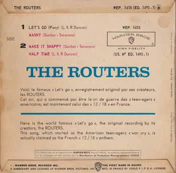 The Routers - Let's Go! with The Routers (7"-EP) - Image 2