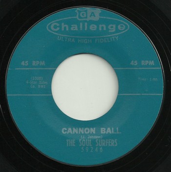 The Soul Surfers - Cannon Ball / Jerry Wallace - In the Misty Moonlight (split 7")