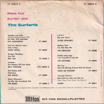 The Surfaris - Wipe Out (7") - Image 2