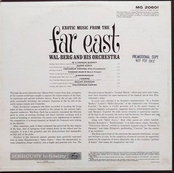 Wal-Berg and His Orchestra - Exotic Music from the Far East (LP) - Image 2