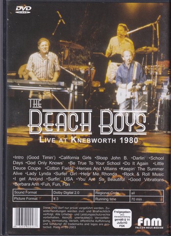 The Beach Boys – Live at Knebworth 1980 (DVD) - Image 2