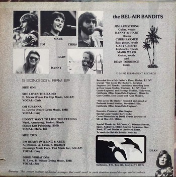 The Bel-Air Bandits - The Bel-Air Bandits with Dean Torrence (LP) - Image 2