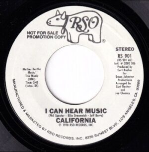 California - I Can Hear Music (7")