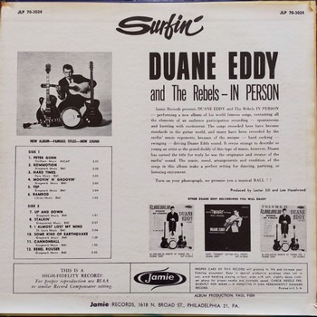 Duane Eddy and The Rebels - Surfin' (LP) - Image 2