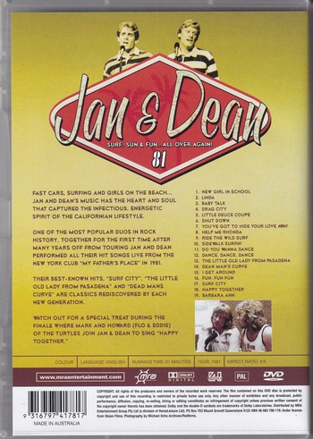 Jan & Dean – One Last Ride (DVD) - Image 2