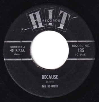The Nashville Five - Walk Don't Run '64 / The Roamers - Because (split 7") - Image 2