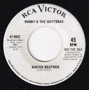 Ronny & The Daytonas - Winter Weather   (7")