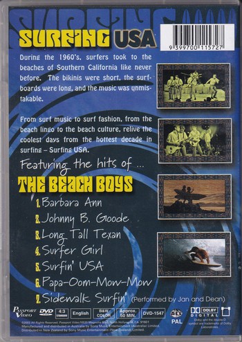 Surfing USA - Featuring the Hits off The Beach Boys (DVD) - Image 2