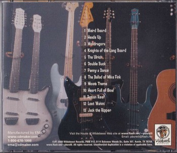 The Sir Finks - Instrumentals in the Key of... BOSS!!! (CD) - Image 2