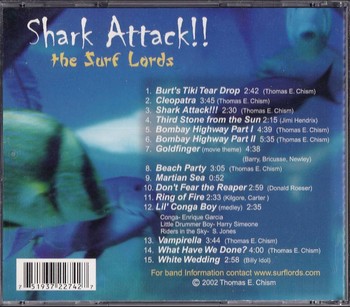 The Surf Lords - Shark Attack!! (CD) - Image 2