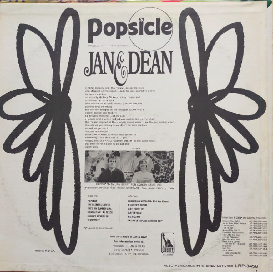Jan & Dean - Popsicle (LP) - Image 2