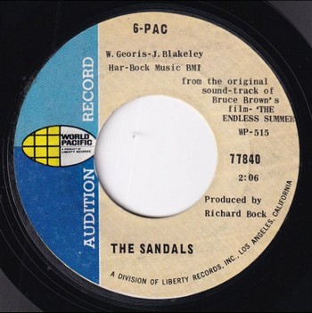 The Sandals - Theme from The Endless Summer (7") - Image 2