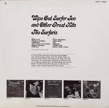 The Surfaris - Wipe Out, Surfer Joe and other Great Hits (LP) - Image 2